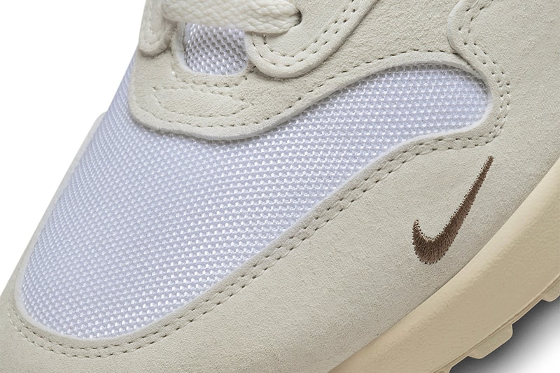 Nike Air Max 1 Ironstone Tinker Hatfield white mesh suede brown neon green release info date price november 24 DZ4494 100 160 USD