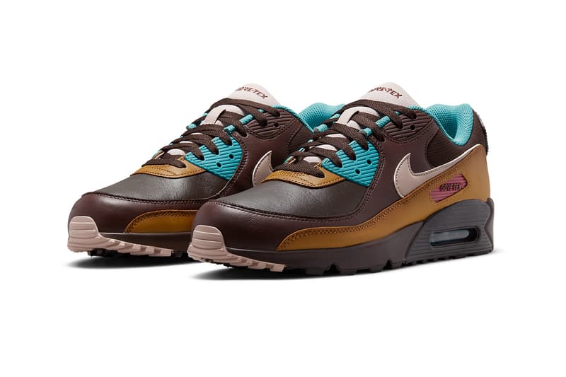 nike air max 90 gore tex velvet brown DJ9779 200 release date info store list buying guide photos price 