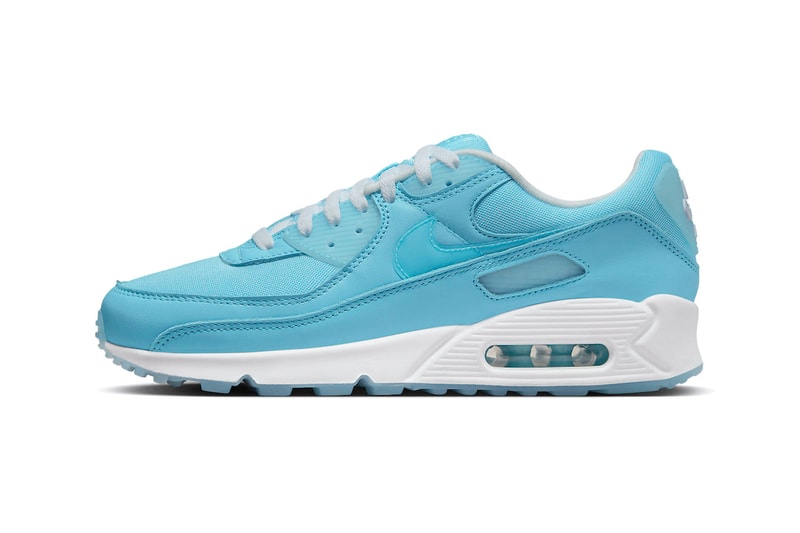 Nike Air Max 90 Ocean Bliss Blue White Swoosh Sneakers Trainers Footwear USD Air Unit 