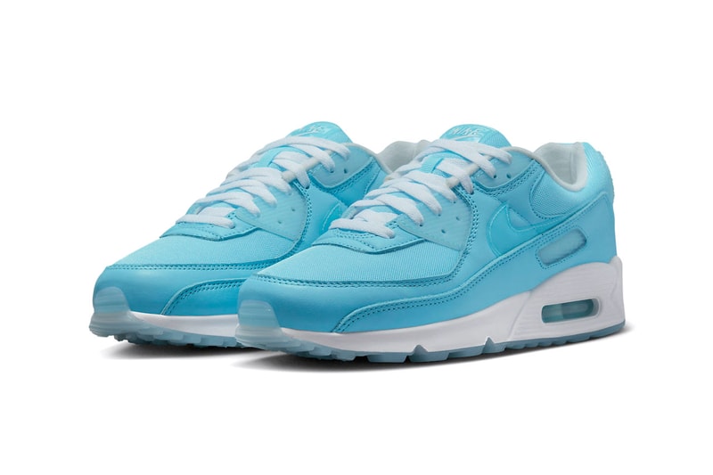 Nike Air Max 90 Ocean Bliss Blue White Swoosh Sneakers Trainers Footwear USD Air Unit 