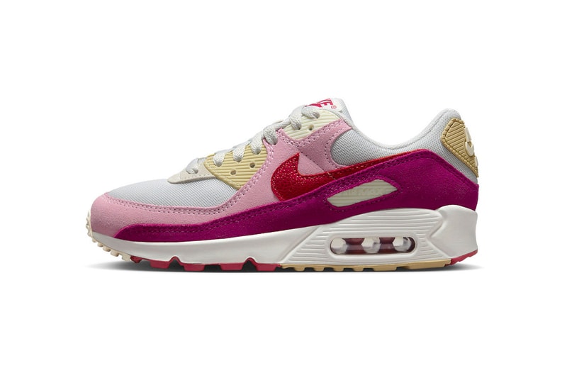 Nike Air Max 90 "Valentine's Day" FB8477-001 release information sneakers footwear hype love holiday romance