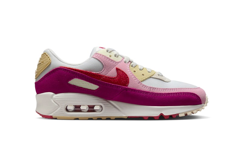 Nike Air Max 90 "Valentine's Day" FB8477-001 release information sneakers footwear hype love holiday romance