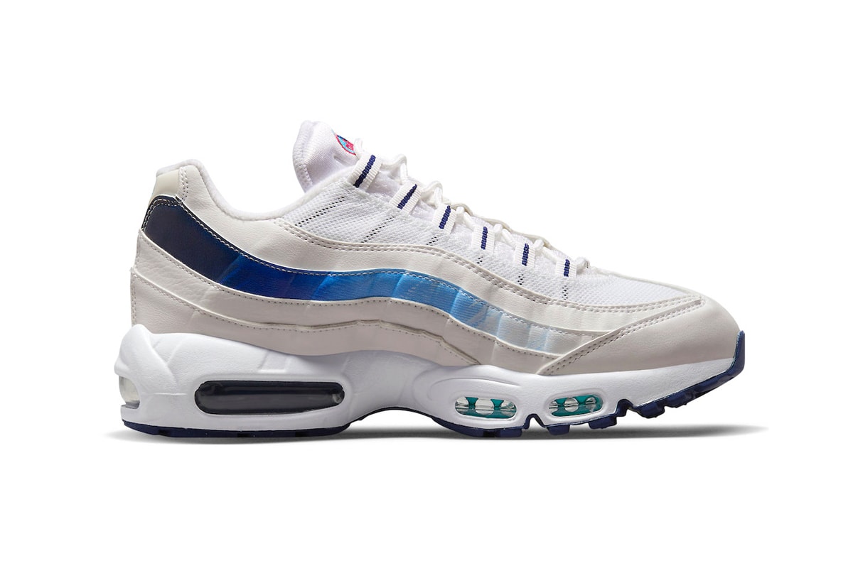 Nike Air Max 95 Pays Tribute to the "3 Lions" Just in Time for the 2022 FIFA World Cup soccer british england london white red blue