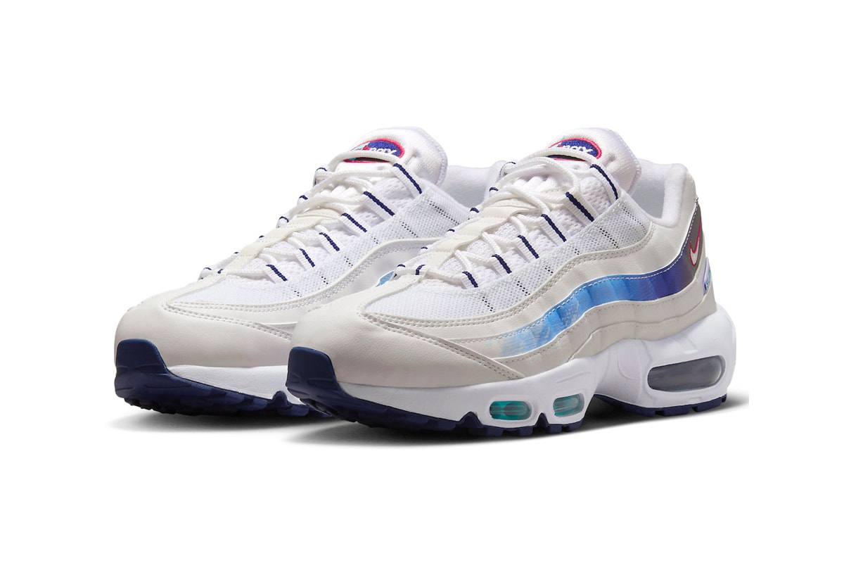 Nike Air Max 95 Pays Tribute to the "3 Lions" Just in Time for the 2022 FIFA World Cup soccer british england london white red blue
