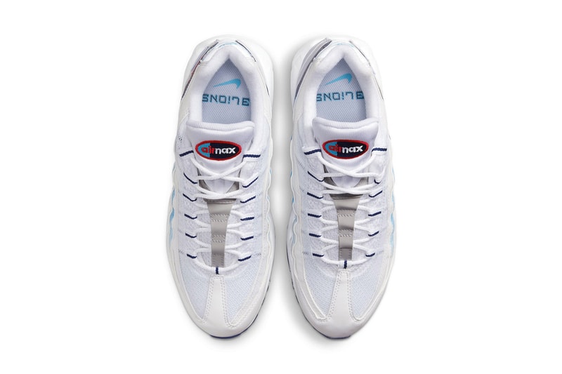 Nike Air Max 95 Pays Tribute to the "3 Lions" Just in Time for the 2022 FIFA World Cup soccer british england london white red blue