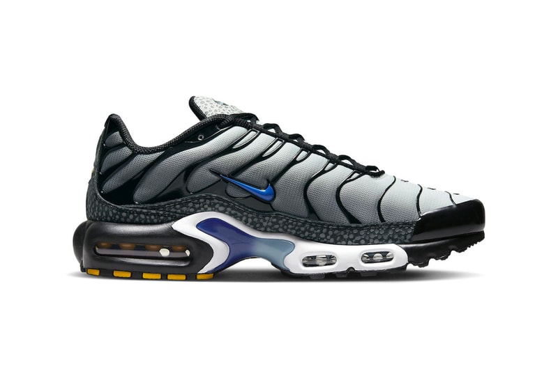 Nike Brings Back "Kiss My Airs" in the Air Max Plus FD9755-001 silver safari print tongues tn branding swoosh shoes technical