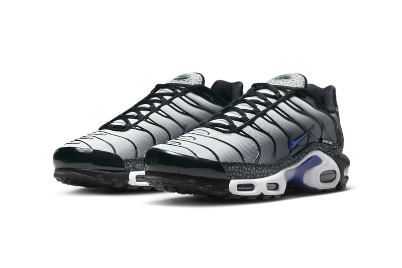 Nike Brings Back "Kiss My Airs" in the Air Max Plus FD9755-001 silver safari print tongues tn branding swoosh shoes technical