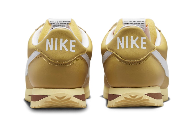 Nike cortez running rabbit fd0400 725 wheat gold white coconut milk leather kilties spring 2023 release info date price
