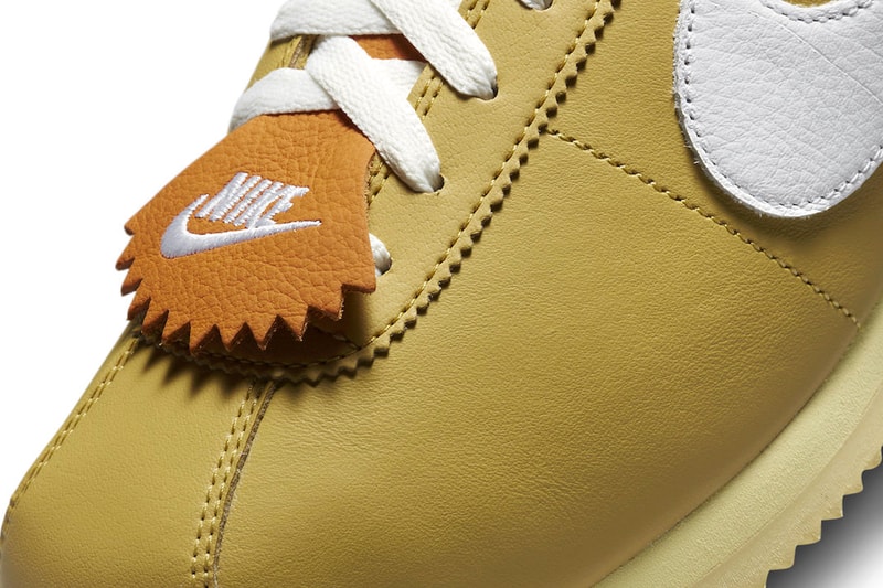 Nike cortez running rabbit fd0400 725 wheat gold white coconut milk leather kilties spring 2023 release info date price