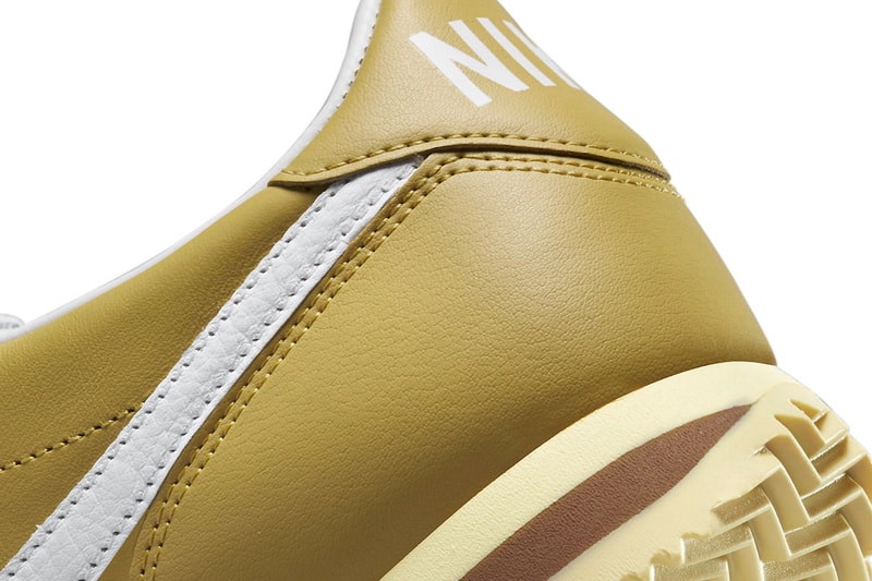 Nike cortez running rabbit fd0400 725 wheat gold white coconut milk leather kilties spring 2023 release info date price