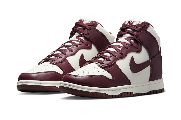 Nike Dunk High Gets Dressed With "Burgundy Crush" Accents