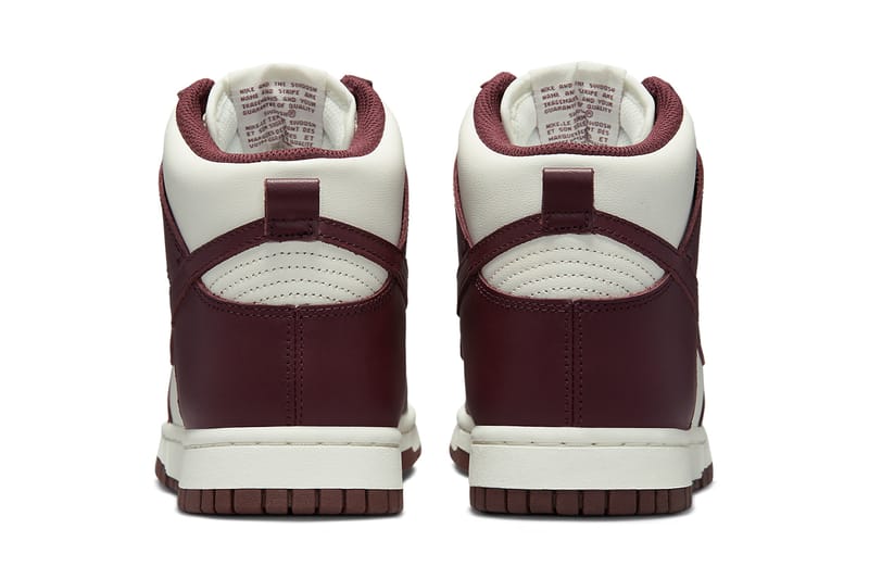 nike dunk burgundy crush sail