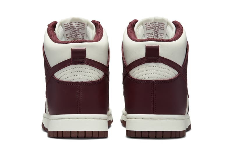 nike dunk high burgundy crush sail DD1869 601 release date info store list buying guide photos price  