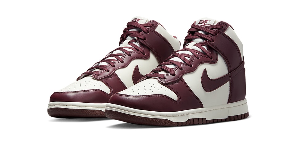 Nike Dunk High Gets Dressed With "Burgundy Crush" Accents