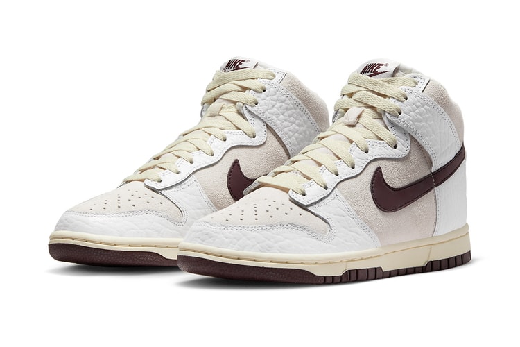 Nike Dunk High "Light Orewood Brown" Features Crinkled Leather Overlays