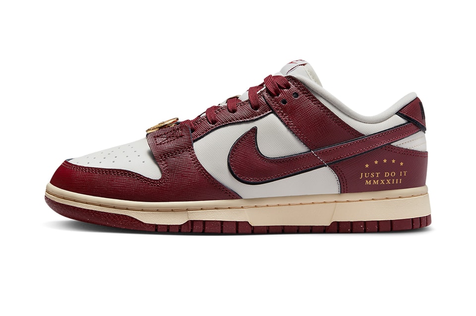 Nike dunks cream burgundy Clearance