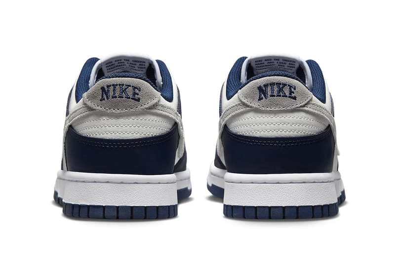 Official Look at the Nike Dunk Low "Midnight Navy" FD9749-400 navy light smoke grey-summit white low tops swoosh