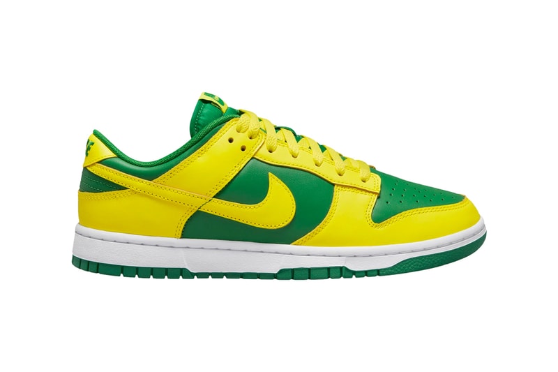 Nike Dunk Low Surfaces in "Reverse Brazil" DV0833-300 low top swoosh sneakers footwear shoes green yellow