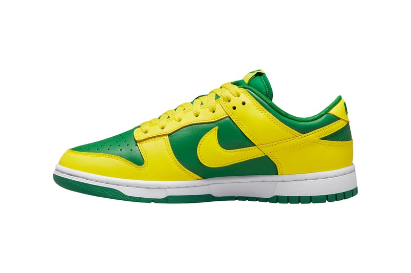 Nike Dunk Low Surfaces in "Reverse Brazil" DV0833-300 low top swoosh sneakers footwear shoes green yellow
