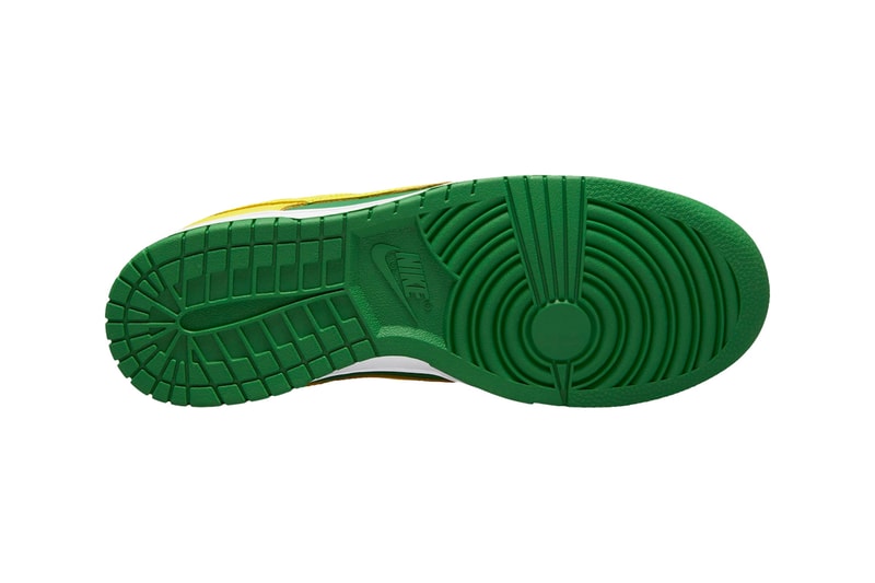 Nike Dunk Low Surfaces in "Reverse Brazil" DV0833-300 low top swoosh sneakers footwear shoes green yellow