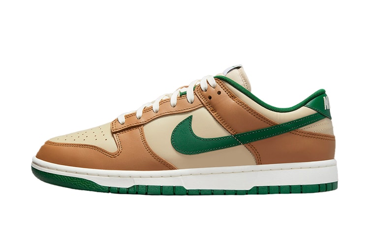 The Nike Dunk Low is Readied in an Outdoor-Inspired Tan and Green Palette