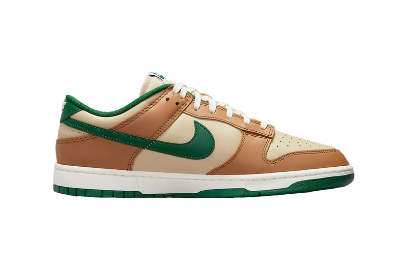 Nike Dunk Low "Tan/Green" Release Information FB7160-231 hype sneakers footwear menswear