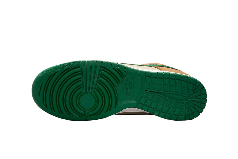 Nike Dunk Low "Tan/Green" Release Information FB7160-231 hype sneakers footwear menswear
