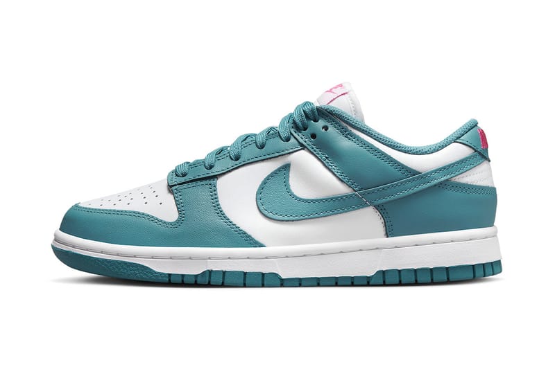 Nike Dunk Low Arrives in Teal With Pink Accents