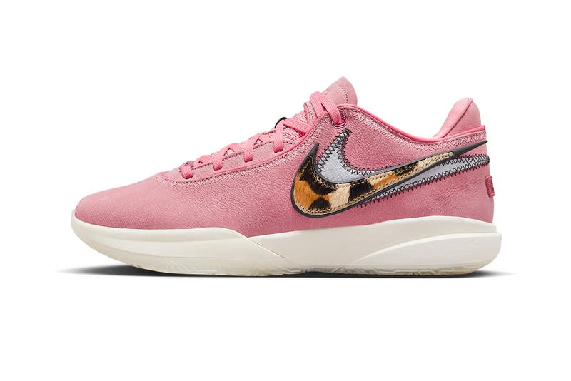 lebron 20 pink animal print white DQ3828 900 release date info store list buying guide photos price 