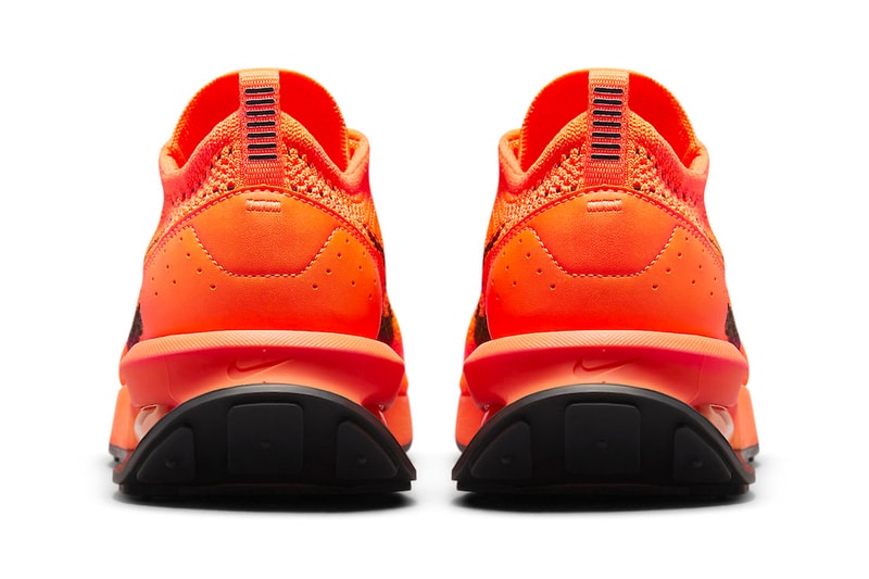 Nike Air Max Flyknit Racer bright orange black leather grind rubber FD0762 800 160 usd release info date price