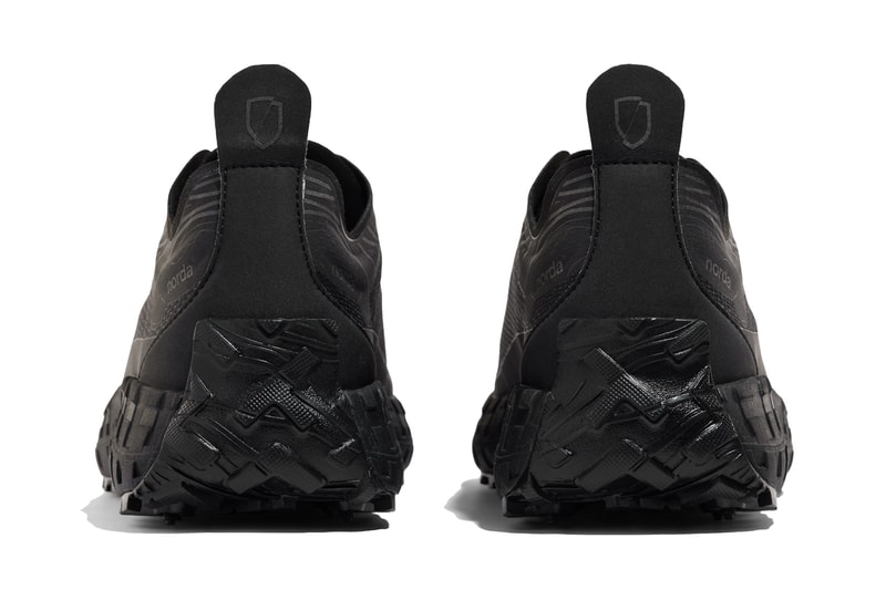 norda 001 running shoe stealth black grey orange dyneema vibram graphine carbide spikes trail official release date info photos price store list buying guide