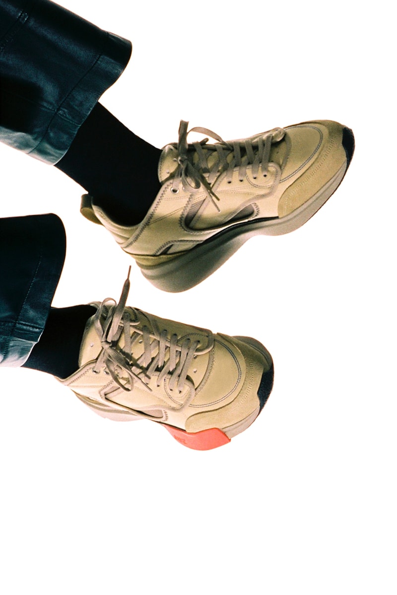 OAMC Footwear Collection Fall Winter 2022 Sneakers Shoes Aurora Runner Cosmo Sneaker Black White Grey Yellow 