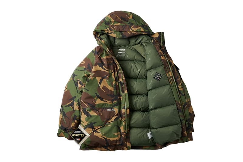 Palace Winter 2022 Week 7 Drop GORE-TEX Camouflage Jacket PERTEX Outerwear Collection Store Shop Online Release Information