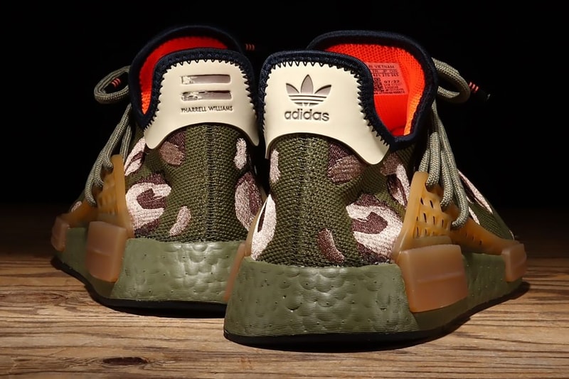 pharrell adidas nmd hu animal print olive hq9148 release date info store list buying guide photos price 