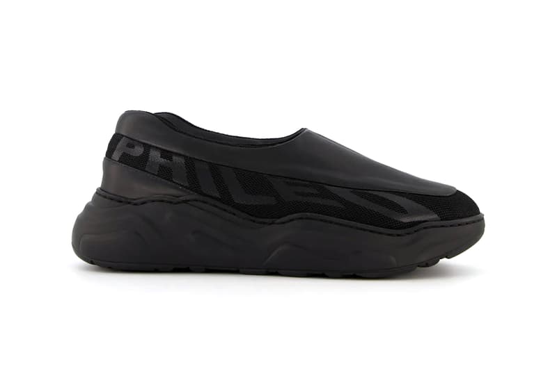 PHILÉO 018C FUTURMOC Black Twisted Hospital Shoe Vegatex Sustainability Futuristic Footwear Emerging Designer 