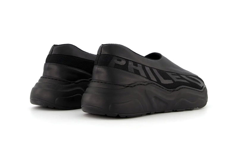 PHILÉO 018C FUTURMOC Black Twisted Hospital Shoe Vegatex Sustainability Futuristic Footwear Emerging Designer 