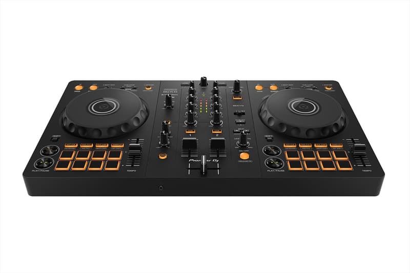 Pioneer DJ Releases DDJ-FLX4 Beginner Controller black orange controller