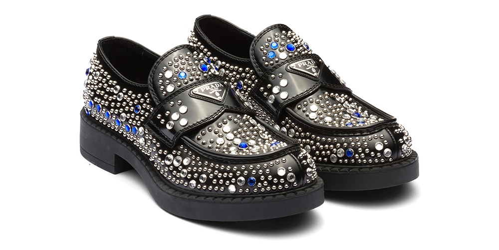 Prada Drops $2.4K Rhinestone-Covered Loafers | Hypebeast display picture 1