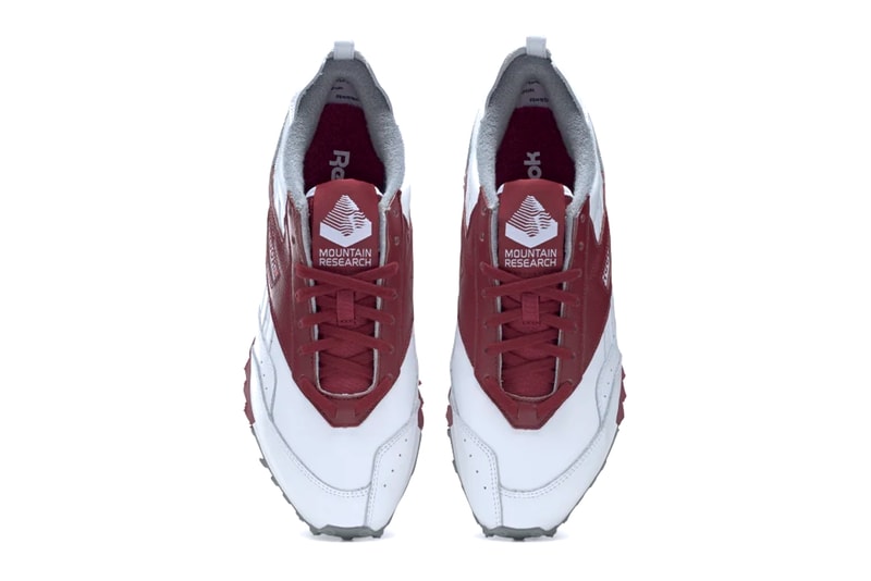 Reebok Mountain Research LX2200 Sneaker Shoe Collaboration Trainer Footwear Leather Grey Red UK Lace Closure
