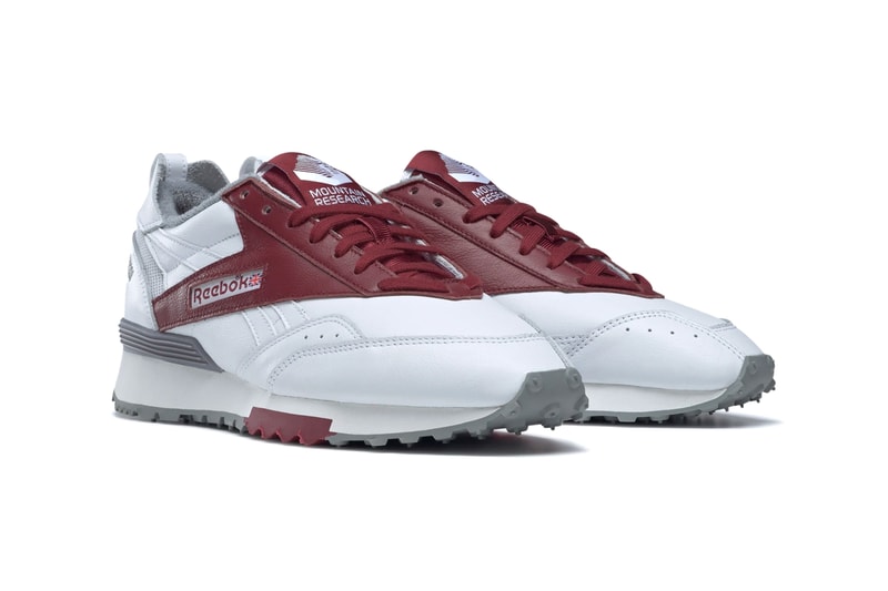 Reebok Mountain Research LX2200 Sneaker Shoe Collaboration Trainer Footwear Leather Grey Red UK Lace Closure