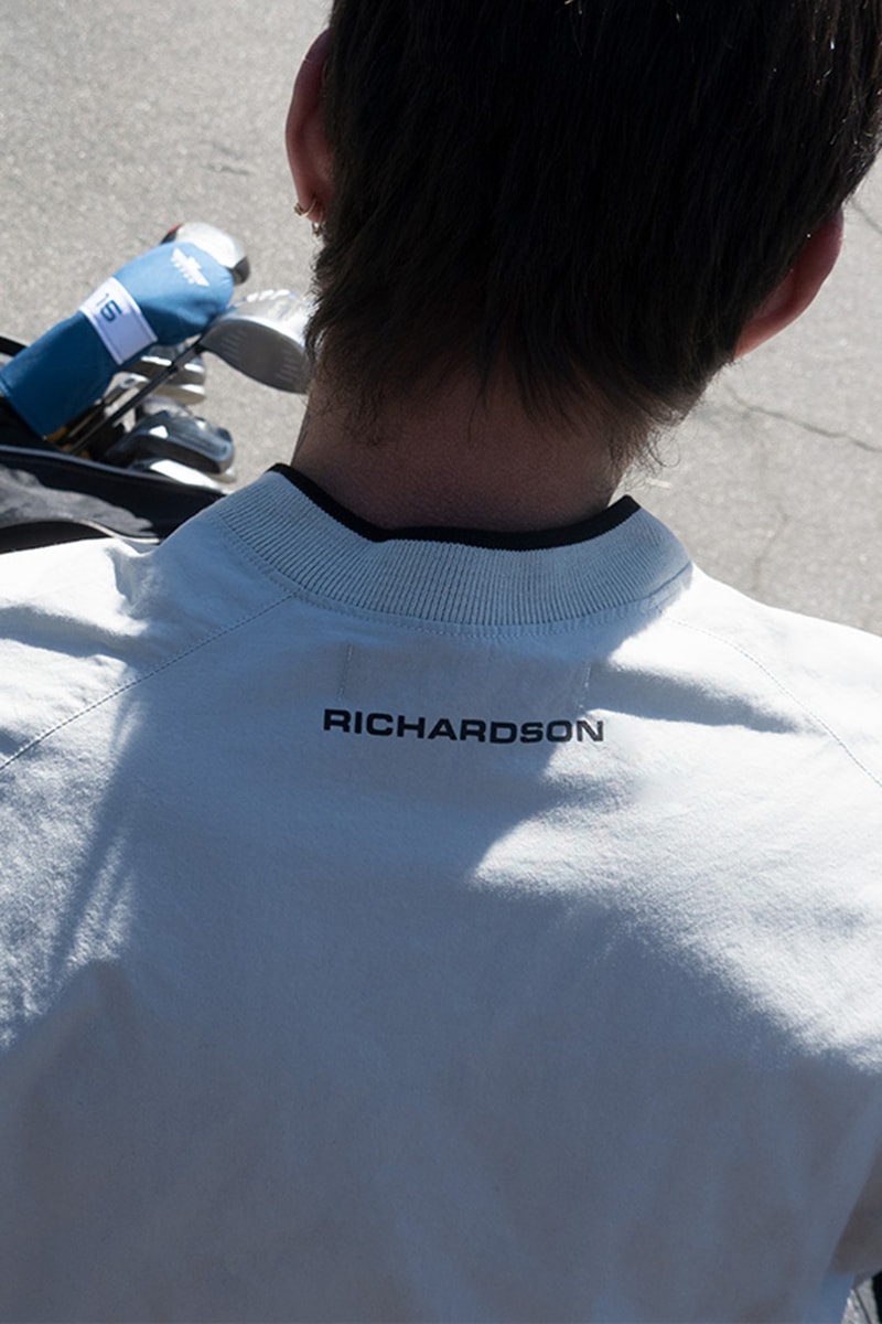 richardson magazine golf collection polo tee shirt cardigan bag hat beanie black white