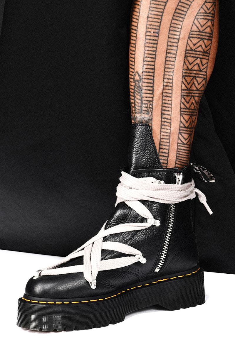 Rick Owens x Dr. Martens 1460 Quad Pent RO Black Lunar 1918 RO Black Lunar Release Information Ron Athey Lookbook Drops 