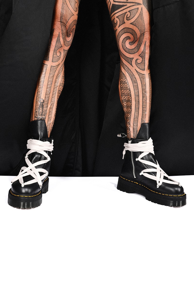 Rick Owens x Dr. Martens 1460 Quad Pent RO Black Lunar 1918 RO Black Lunar Release Information Ron Athey Lookbook Drops 