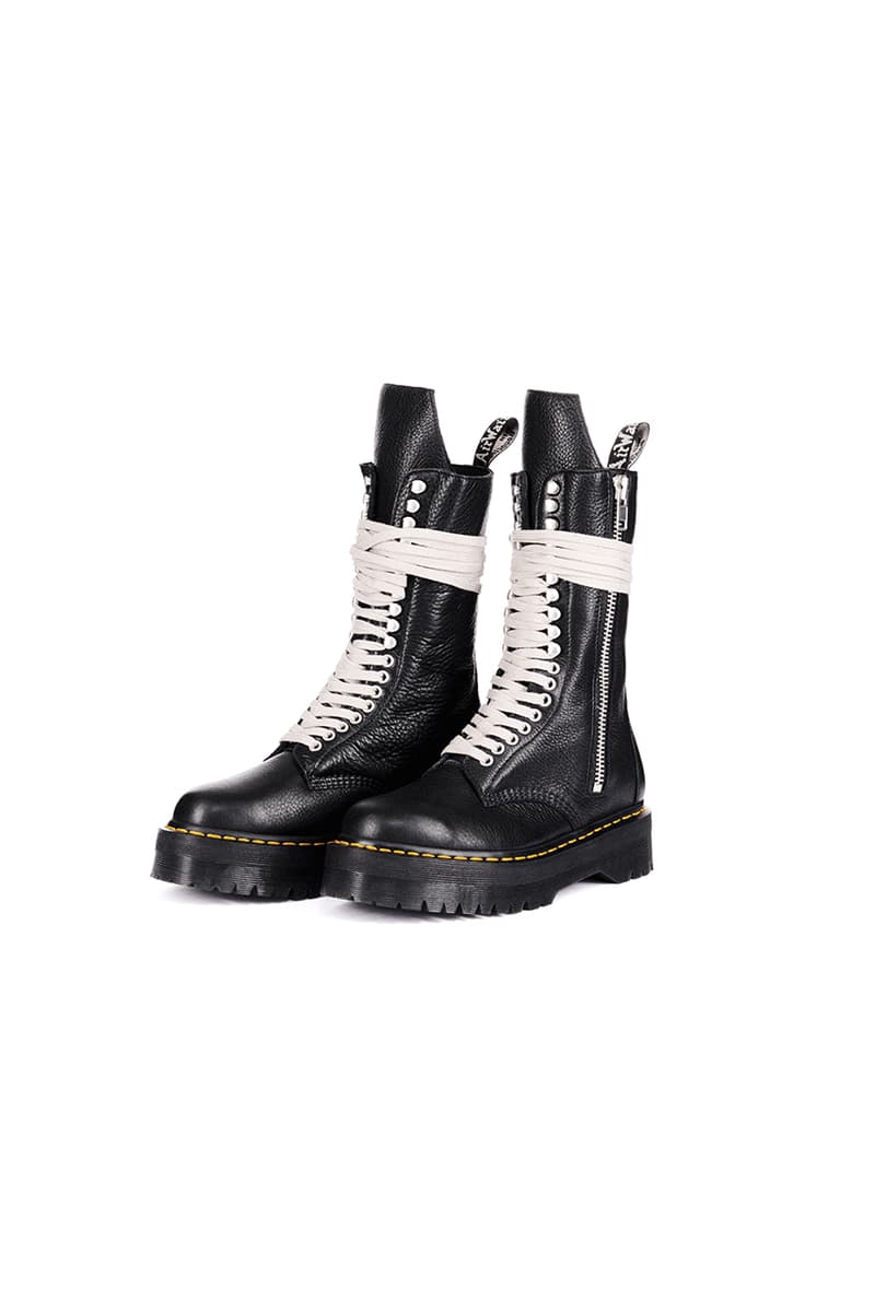 Rick Owens x Dr. Martens 1460 Quad Pent RO Black Lunar 1918 RO Black Lunar Release Information Ron Athey Lookbook Drops 