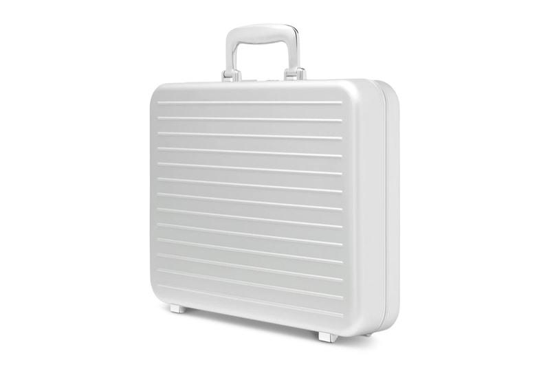 Rimowa poker attache set case limited edition silver aluminum koln germany suitcase leather suede lock pouch chips release info date price