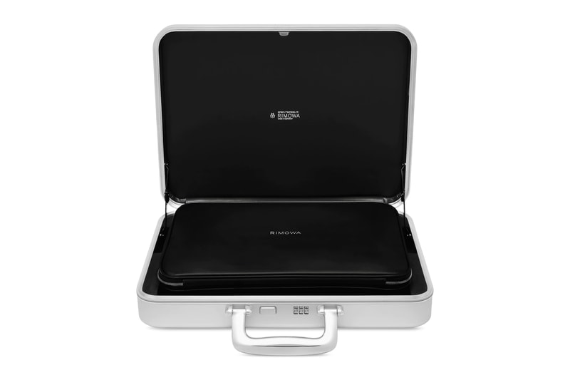 Rimowa poker attache set case limited edition silver aluminum koln germany suitcase leather suede lock pouch chips release info date price