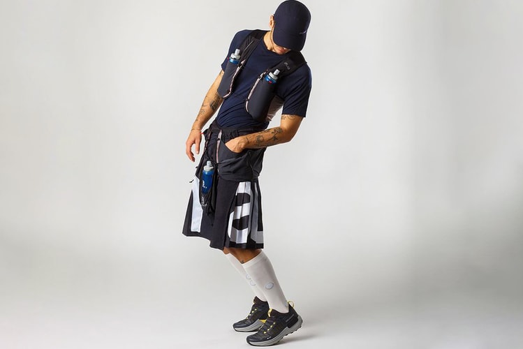 Explorez les montagnes dans le nouveau kilt de randonnée Salomon x Greater Goods