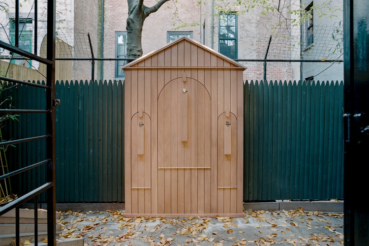 Sam Stewart Disguises Outdoor Furniture Set as Simple Garden Shed