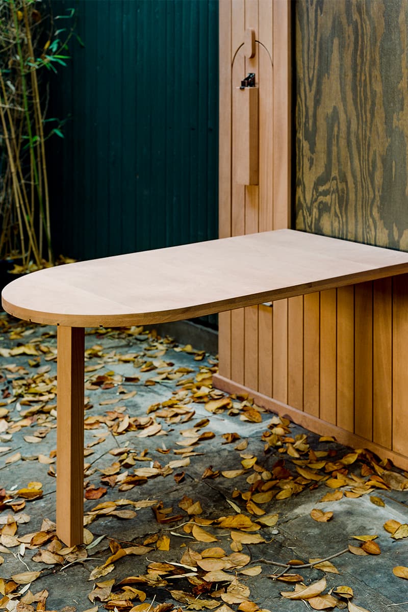 Sam Stewart Disguises Outdoor Table as Simple Garden Shed