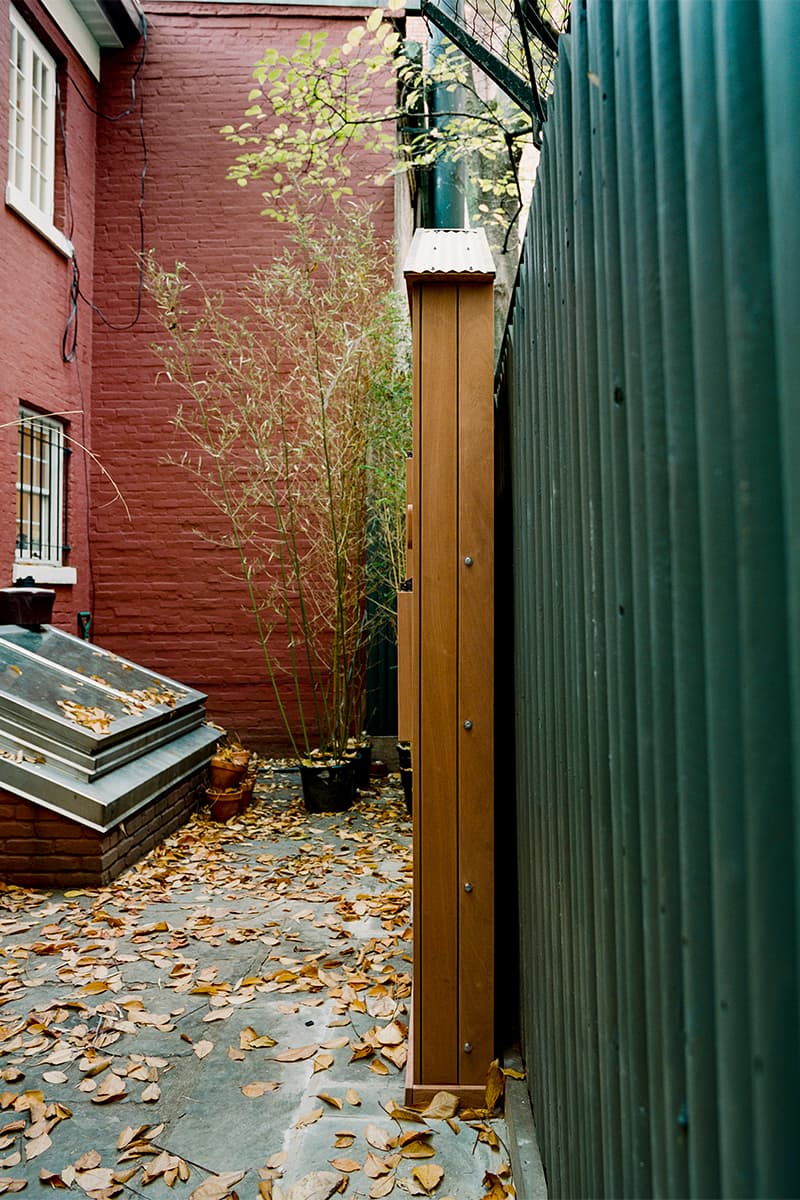 Sam Stewart Disguises Outdoor Table as Simple Garden Shed